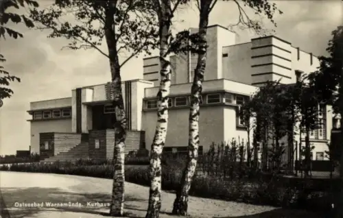 Ak Rostock Warnemünde, Blick auf das Kurhaus, Bauhaus