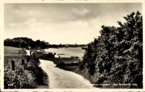 Ak Ostseebad Niendorf Timmendorfer Strand,  Am Brodtener Ufer
