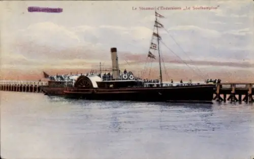 Ak Blankenberghe Blankenberge Westflandern, Dampfschiff Southampton