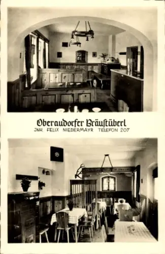 Ak Oberaudorf in Oberbayern, Bräustüberl