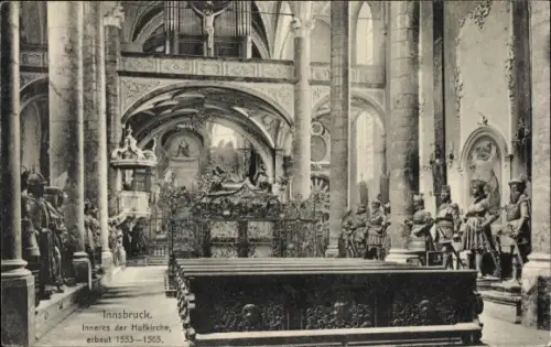 Ak Innsbruck in Tirol, Inneres der Hofkirche