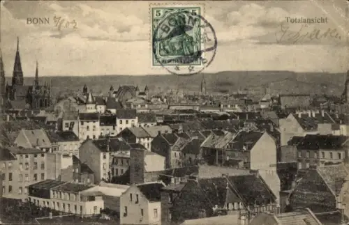 Ak Bonn am Rhein, Gesamtansicht