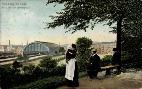 Ak Hamburg Mitte St. Pauli, Blick von der Sternschanze