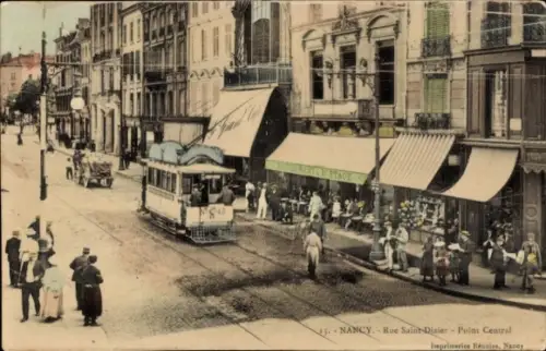 Ak Nancy Meurthe et Moselle, Rue Saint-Dizier, Point Central