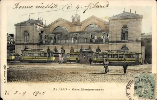 CPA Paris XV Vaugirard, La Gare Montparnasse