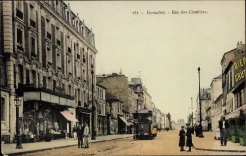 CPA Versailles Yvelines, Rue des Chantiers, Tramway