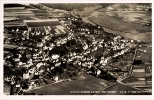 Ak Wolfsanger Kassel in Hessen, Fliegeraufnahme