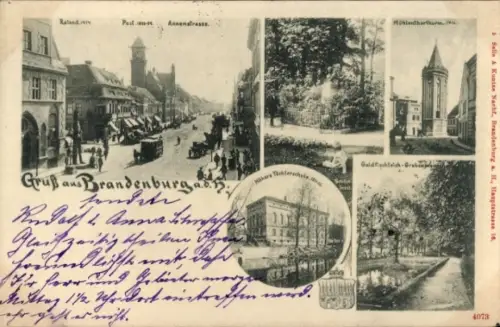 Ak Brandenburg an der Havel, Annenstraße, Höhere Töchterschule