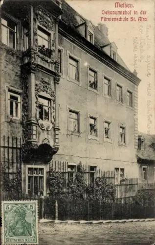 Ak Meißen in Sachsen, Oekonomiehof in der Fürstenschule St. Afra