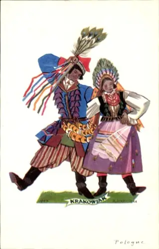 Künstler KP Stryjenska, Z., Tance polskie, Krakowiak