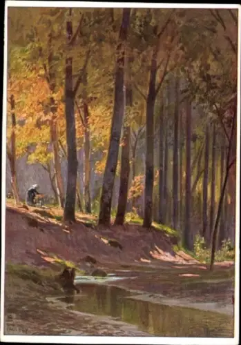 Künstler Ak Hey, Paul, Waldidyll