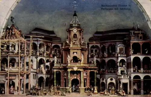Ak Salzburg in Österreich, Mechansiches Theater, Hellbrunn