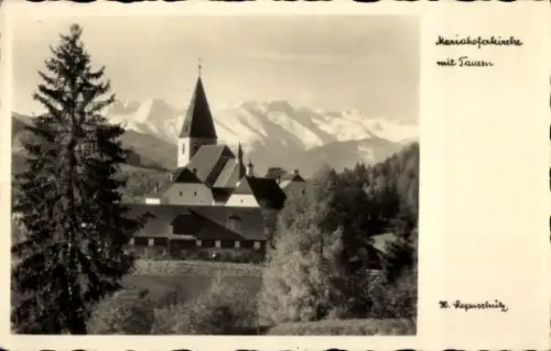 Ak Mariahof Steiermark, Mariahoferkirche