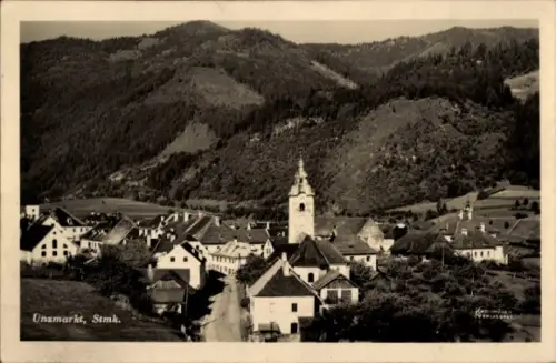 Ak Unzmarkt Frauenburg Steiermark, Gesamtansicht
