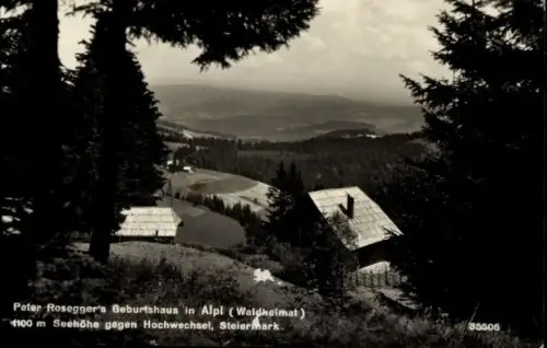 Ak Hochwechsel Steiermark, Peter Roseggers Geburtshaus