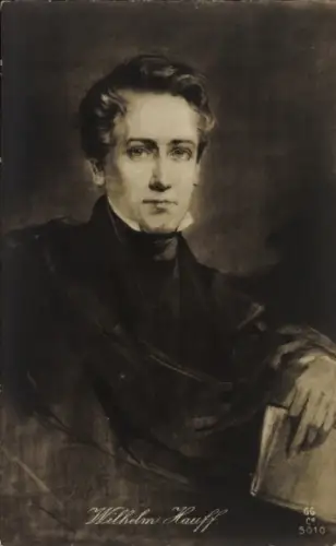 Künstler Ak Schriftsteller Wilhelm Hauff, Portrait