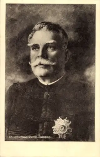 Ak General Joffre, Porträt in Uniform