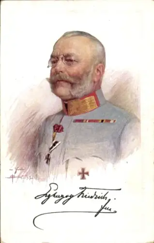 Künstler Ak Kuk Feldmarschall Erzherzog Friedrich