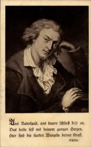 Künstler Ak Schriftsteller Friedrich von Schiller