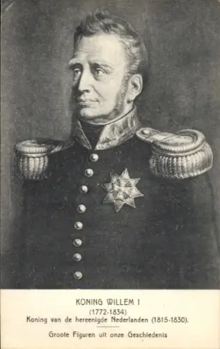 Künstler Ak Koning Willem I., König der Niederlande