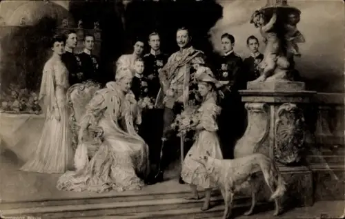 Künstler Ak Keller, Ferdinand, Deutsches Kaiserhaus unter Kaiser Wilhelm II., Windhund