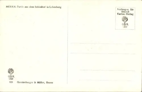 Ak Meran Südtirol, Schlosshof Lebenberg