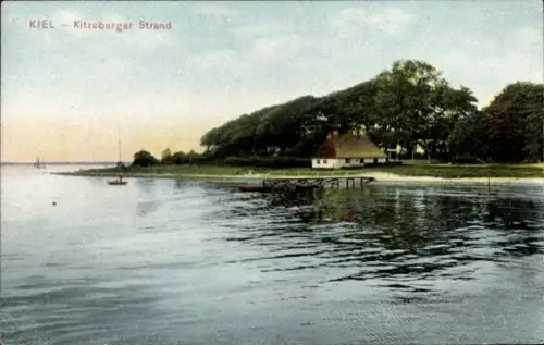 Ak Kitzeberg Heikendorf an der Kieler Förde, Kitzeberger Strand
