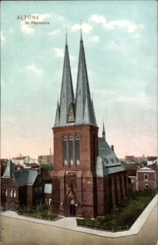 Ak Hamburg Altona, St. Petrikirche