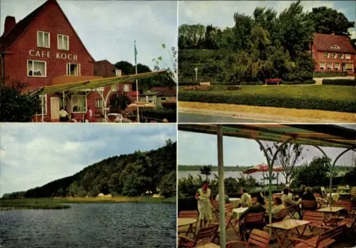 Ak Tesperhude Geesthacht an der Elbe, Bäckerei und Café Koch am See