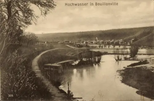 Ak Bouillonville Meurthe et Moselle, Hochwasser in  305