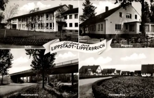 Ak Lipperbruch Lippstadt in Westfalen, Schule, Pflegeheim, Mastholterstraße, Siedlung