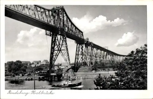 Ak Rendsburg in Schleswig Holstein, Hochbrücke