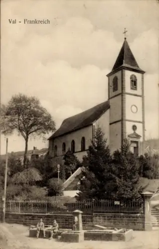 Ak Val Meurthe et Moselle, Kirche