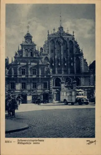 Ak Riga Lettland,  Schwarzhäupterhaus, Melngalvju nams