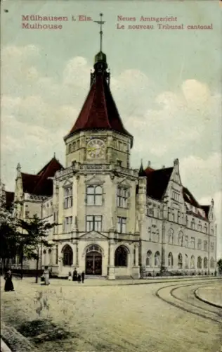 Ak Mulhouse Mülhausen Elsass Haut Rhin, Neues Amtgericht