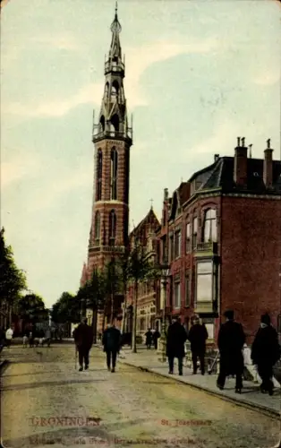 Ak Groningen Niederlande,  St. Jozefskerk