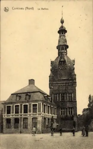 Ak Comines Nord,  Le Beffroi