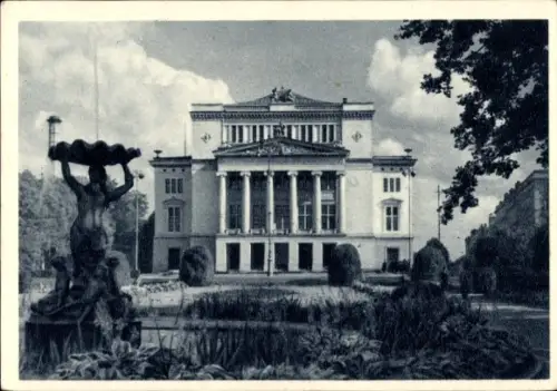 Ak Riga Lettland, Rīgas opera, Opernhaus, Photogr. R. Krastiņš-Krasts