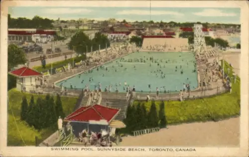 Ak Toronto Ontario Kanada, Schwimmbad, Sunnyside Beach, Toronto, Kanada