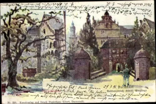 Ak Darmstadt in Hessen, Residenzschloss