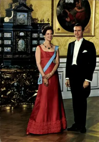 Ak Tronfølgeren Prinsesse Margrethe og Prins Henrik, Portrait