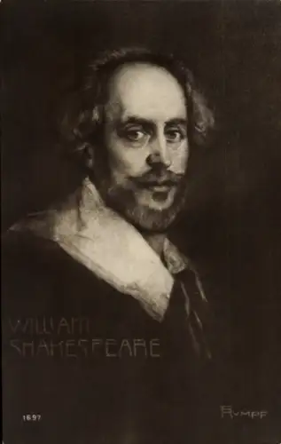 Künstler Ak William Shakespeare, Portrait