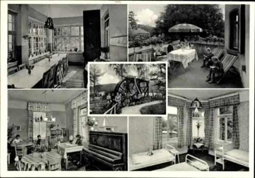 Ak Bad Salzhausen Nidda in Hessen, Kinderkurheim Dr. Süsse, Bad Salzhausen Vor dem Vogelsberg, Wa