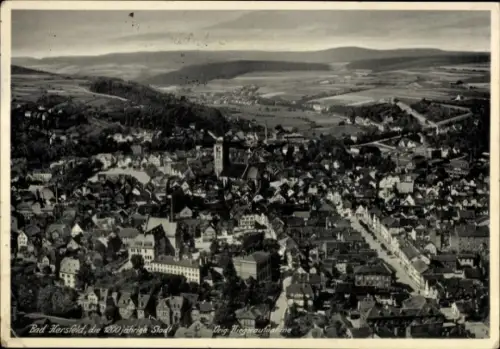 Ak Bad Hersfeld Hessen,  1200-jährige Stadt, Luftbild, Stadtansicht