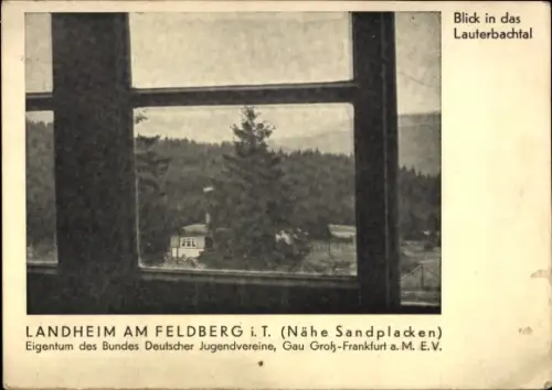 Ak Sandplacken Oberursel im Taunus Hessen, Landheim am Feldberg