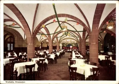 Ak Wiesbaden in Hessen, Walhalla, Innenansicht