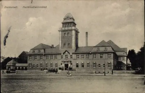 Ak Darmstadt in Hessen, Hallenschwimmbad