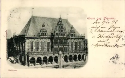 Ak Hansestadt Bremen, Rathaus, Bremen