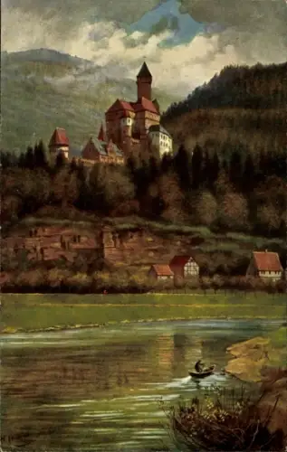 Künstler Ak Hoffmann, H., Zwingenberg am Neckar, Schloss Zwingenberg