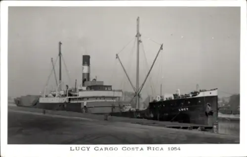 Ak Frachtschiff Lucy, Costa Rica 1954